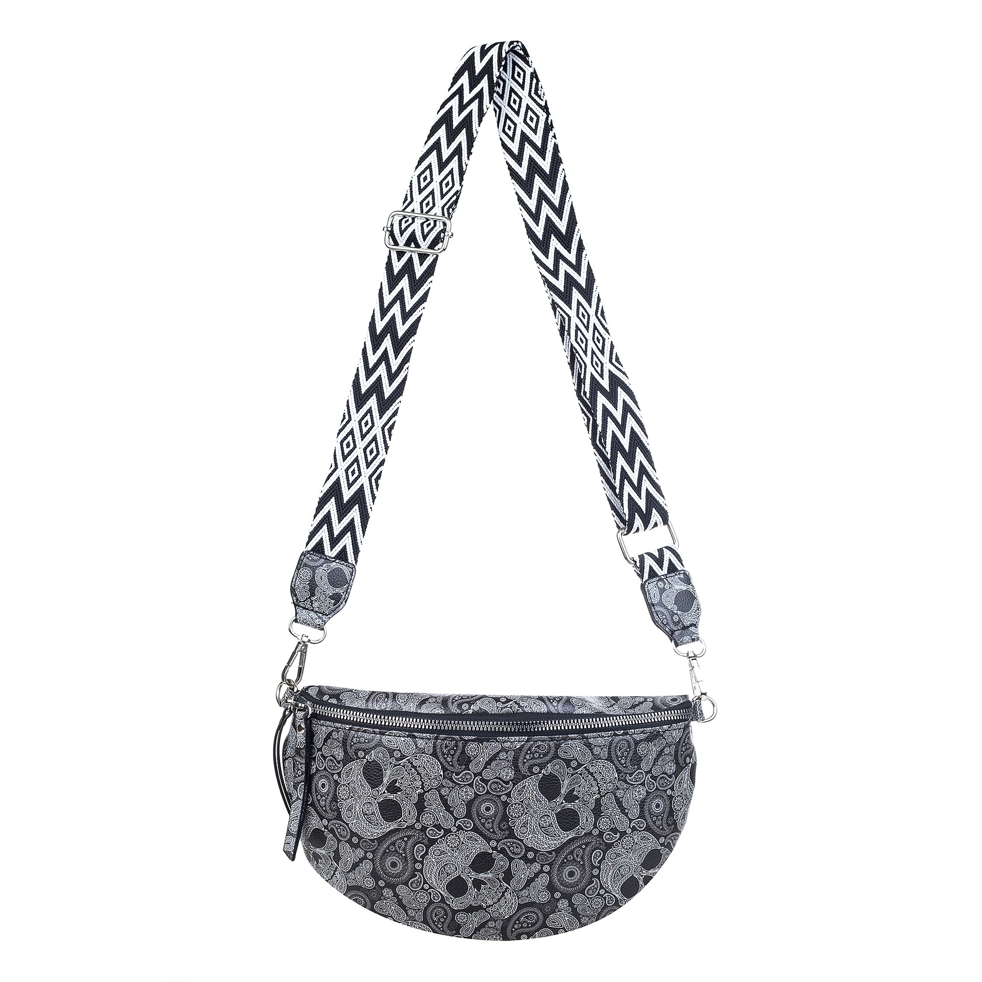 Umhängetasche Totenköpfe