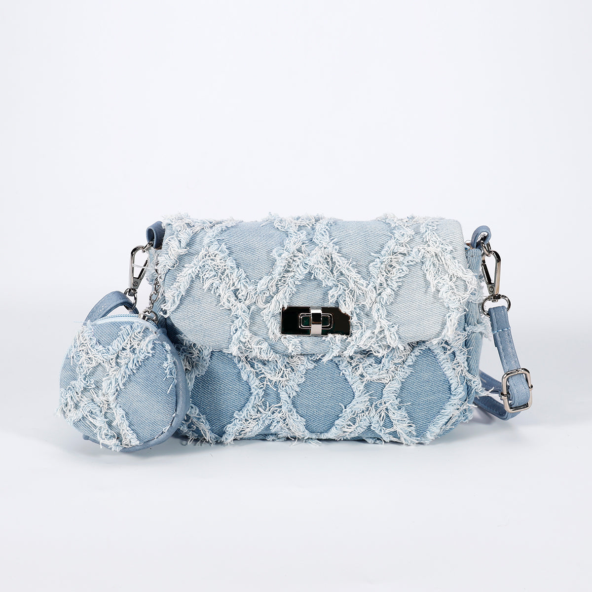 Umhängetasche Jeans mit Täschchen
