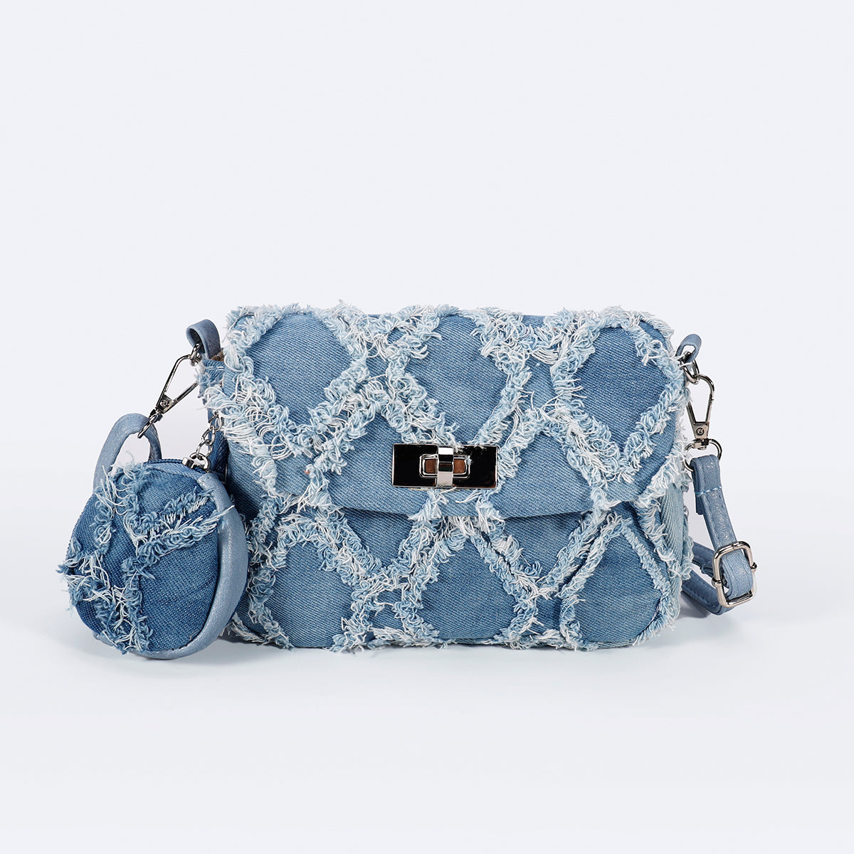Umhängetasche Jeans mit Täschchen