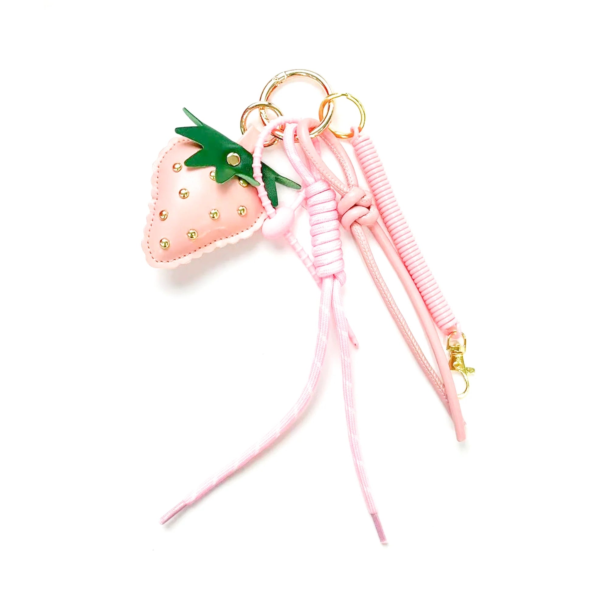 Anhänger Erdbeere mit Blattdetail