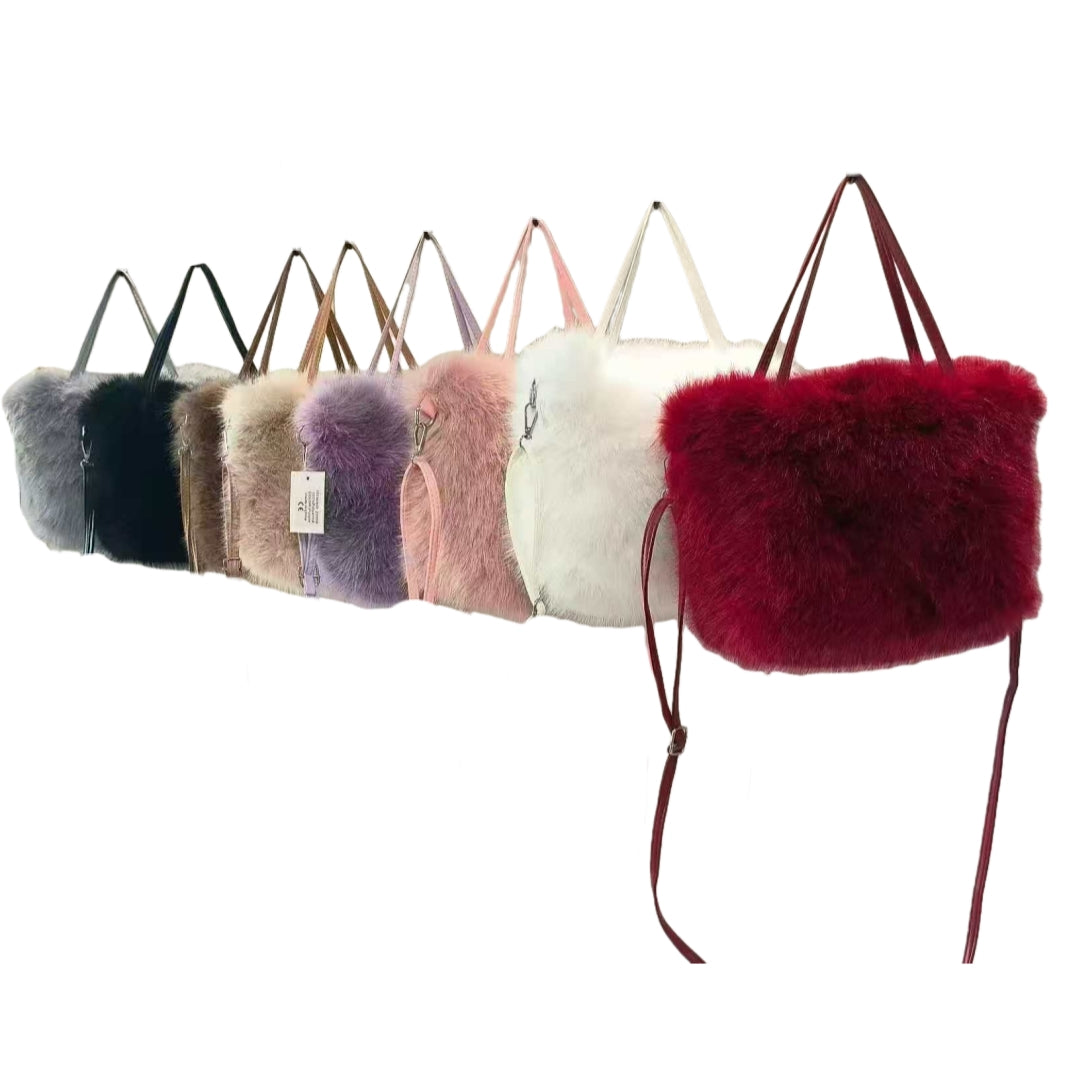 Tasche aus Kunstfell Mittelgroß